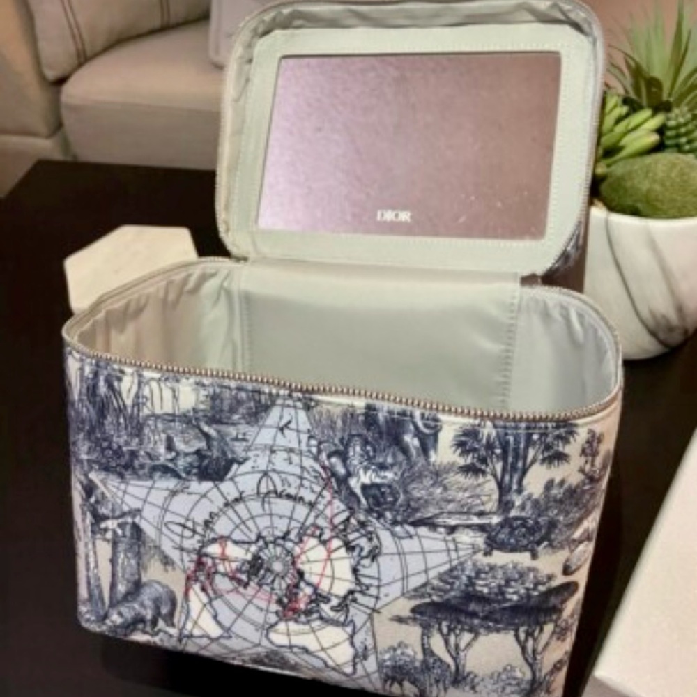 Dior “Around The World” Vanity Case with Mirror NWT